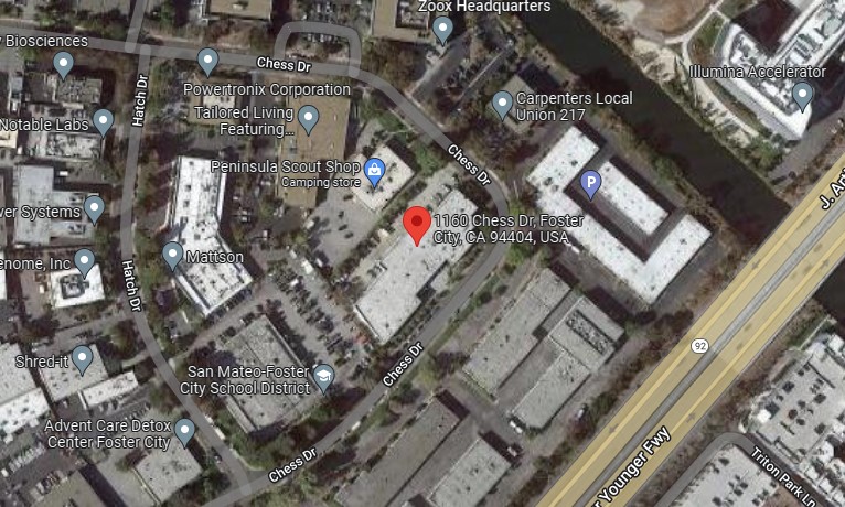 1160 Chess Dr,Foster City,CA,94404,US Foster City,CA